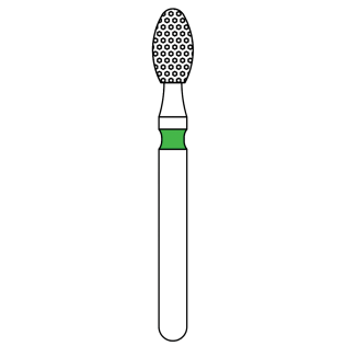 Priva Diamond Burs, Egg, 379-023, Coarse